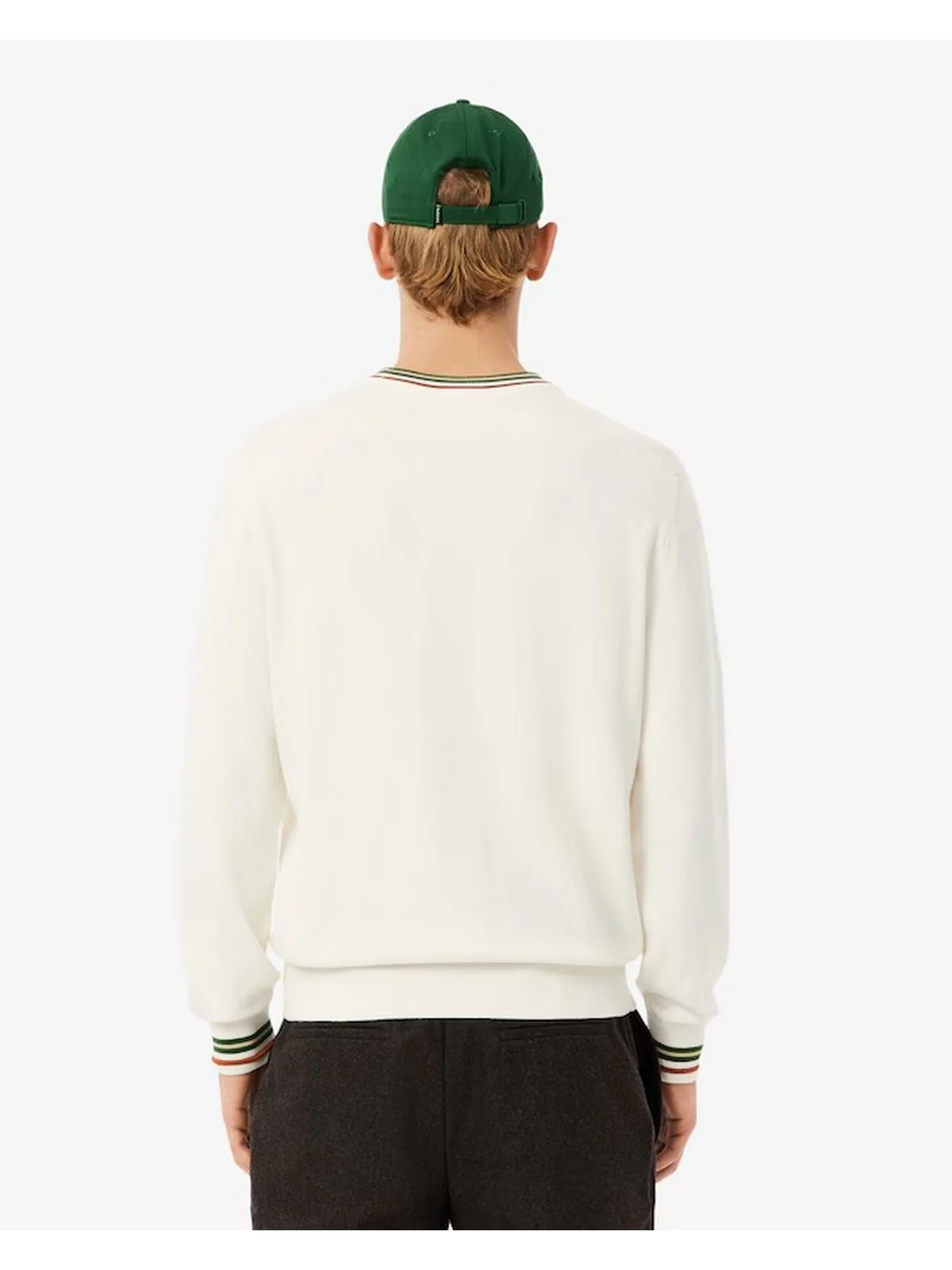 LACOSTE Maglione Uomo  AH5158 X0N PANNA - Image 5