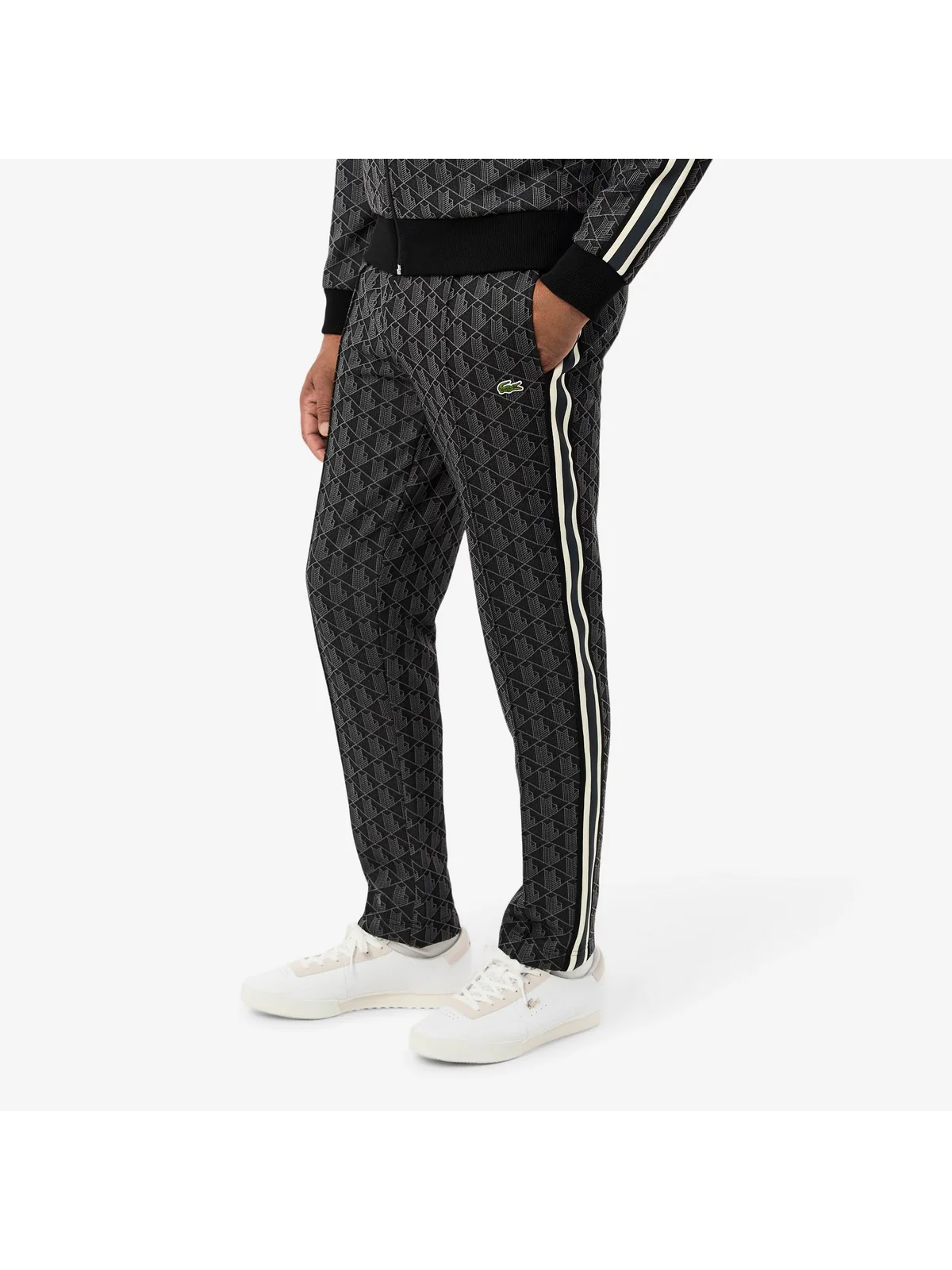 LACOSTE Pantalone Uomo  XH1440 4PC NERO/GRIGIO SCURO - Image 3