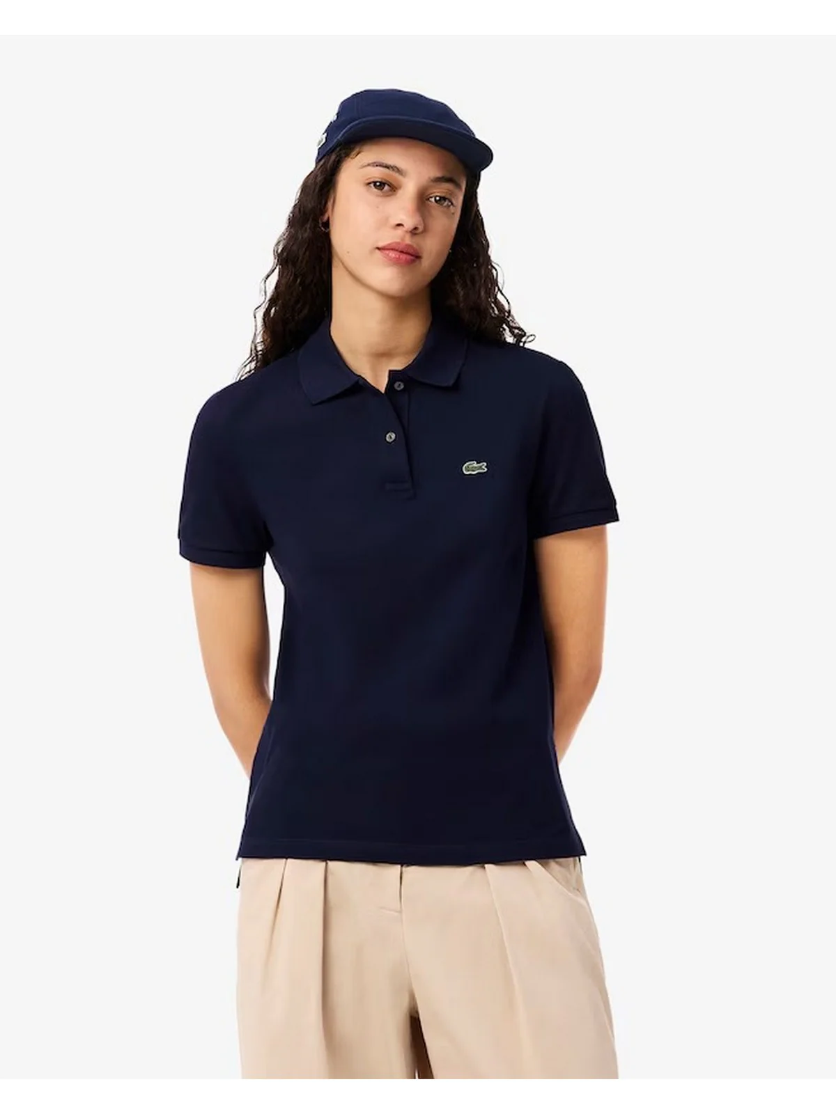LACOSTE Polo Donna PF7839 166 Blu - Image 2