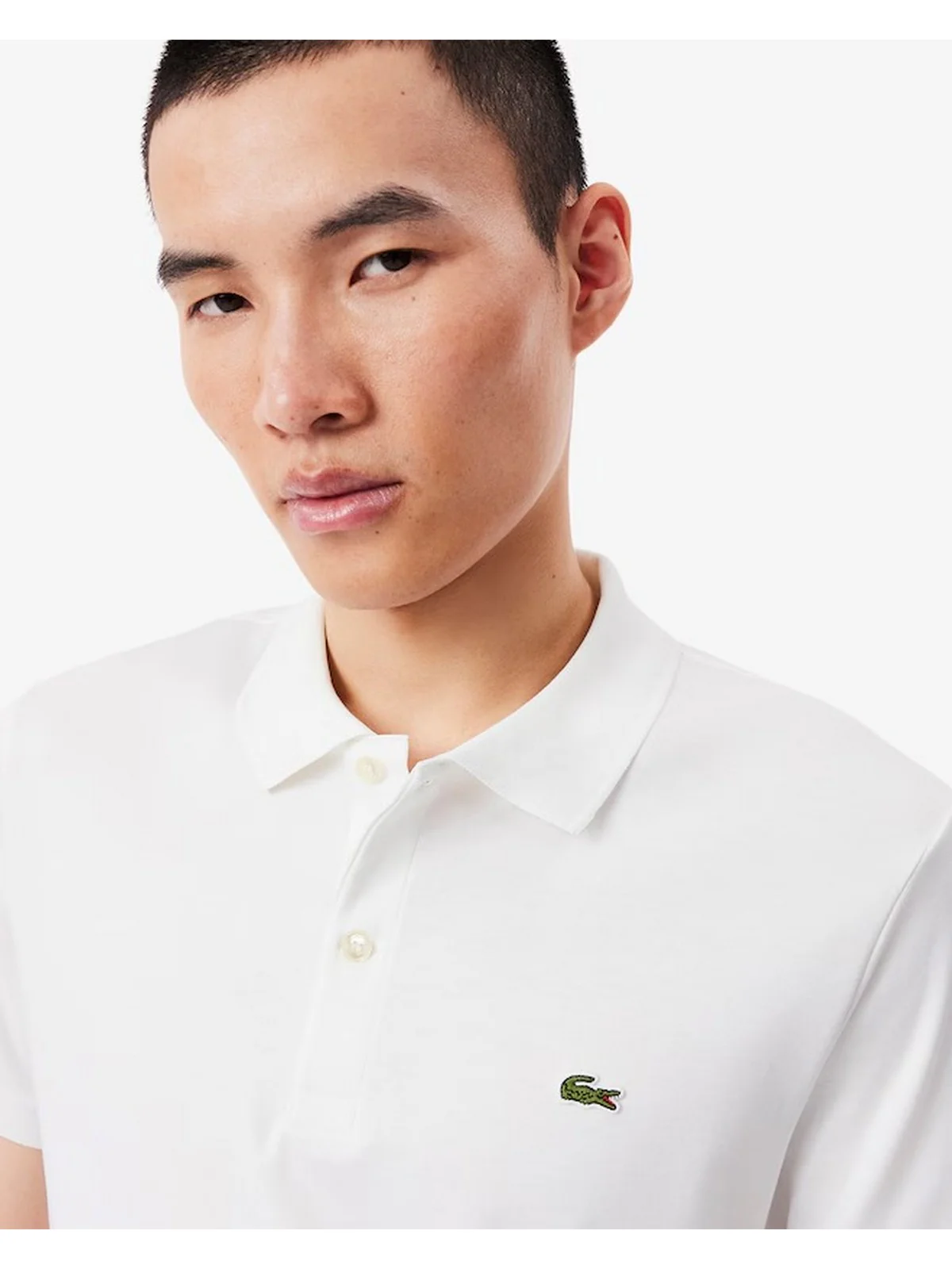 LACOSTE Polo Uomo  DH2050 001 Bianco - Image 3