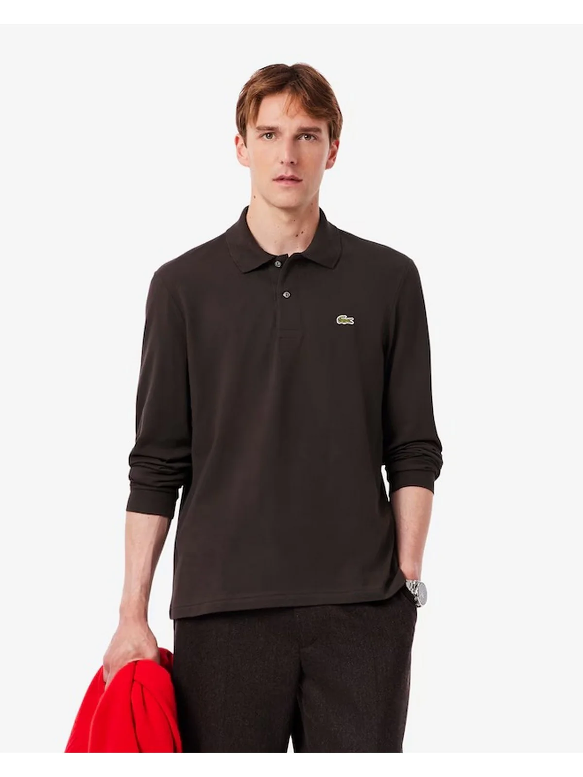 LACOSTE Polo Uomo  L1312 SKB Marrone - Image 2