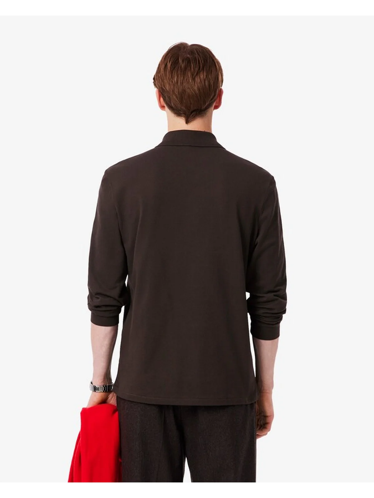 LACOSTE Polo Uomo  L1312 SKB Marrone - Image 4