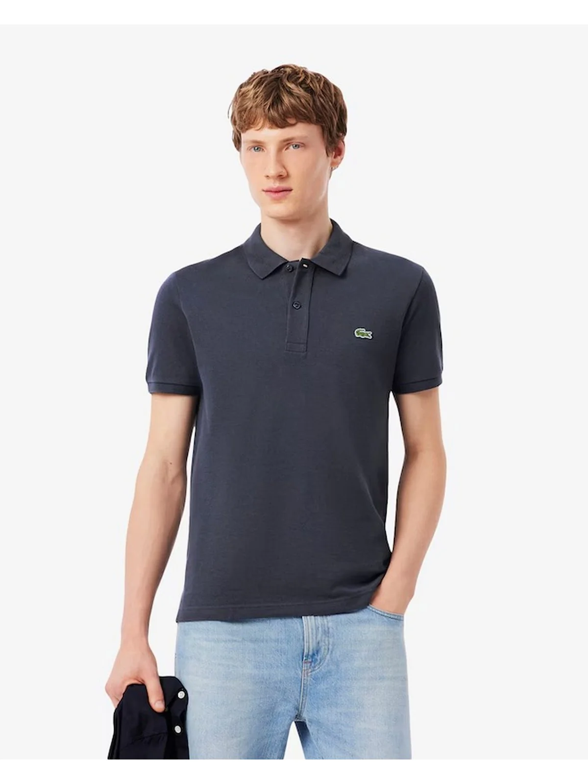 LACOSTE Polo Uomo  PH4012 S5T GRIGIO SCURO - Image 3