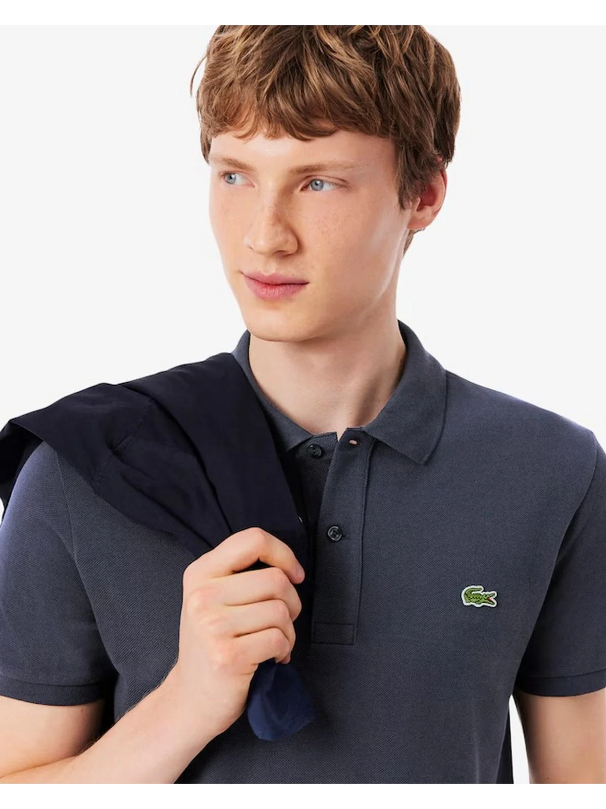 LACOSTE Polo Uomo  PH4012 S5T GRIGIO SCURO - Image 4
