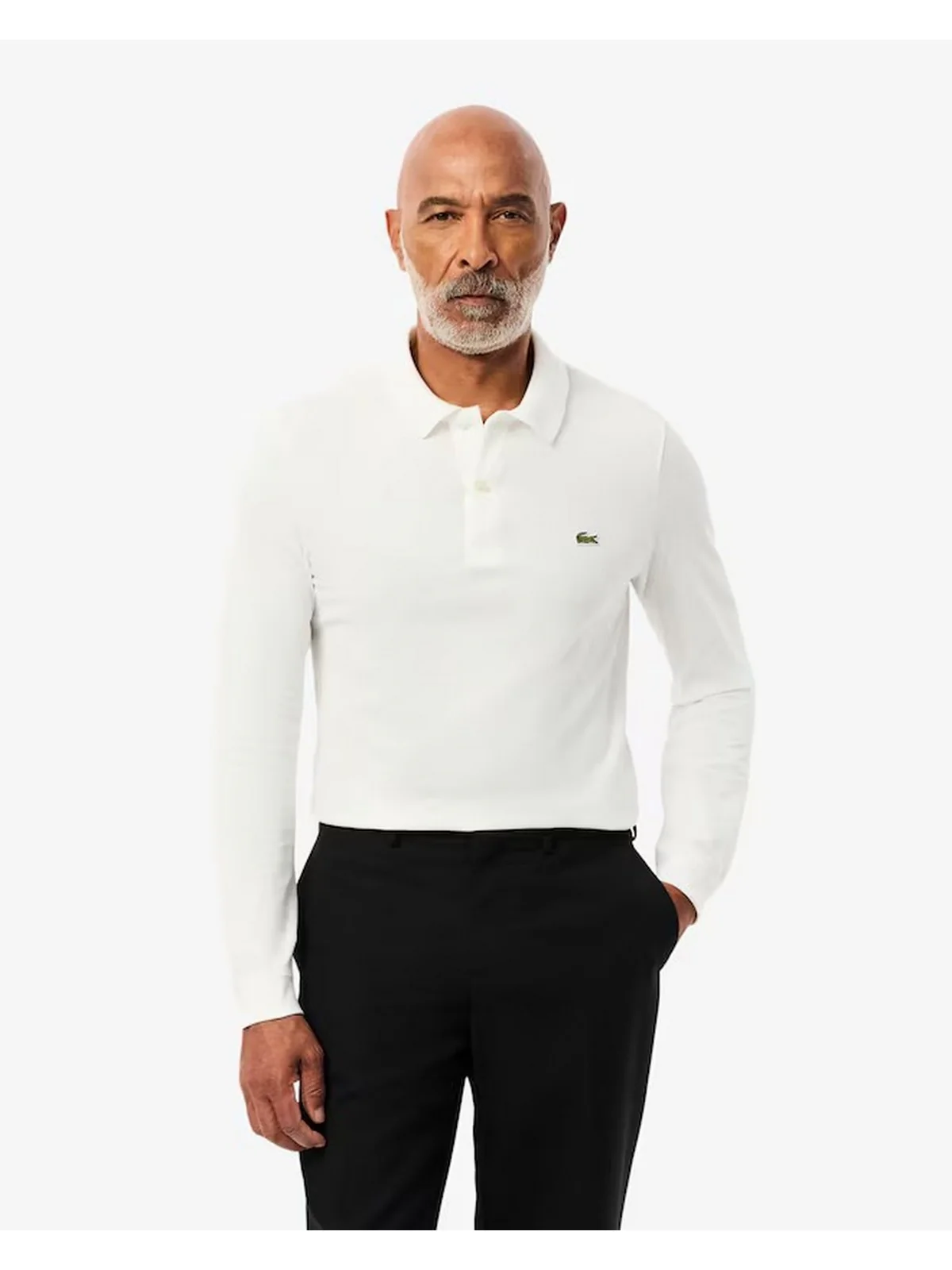 LACOSTE Polo Uomo  PH4013 001 NERO/GRIGIO SCURO - Image 3