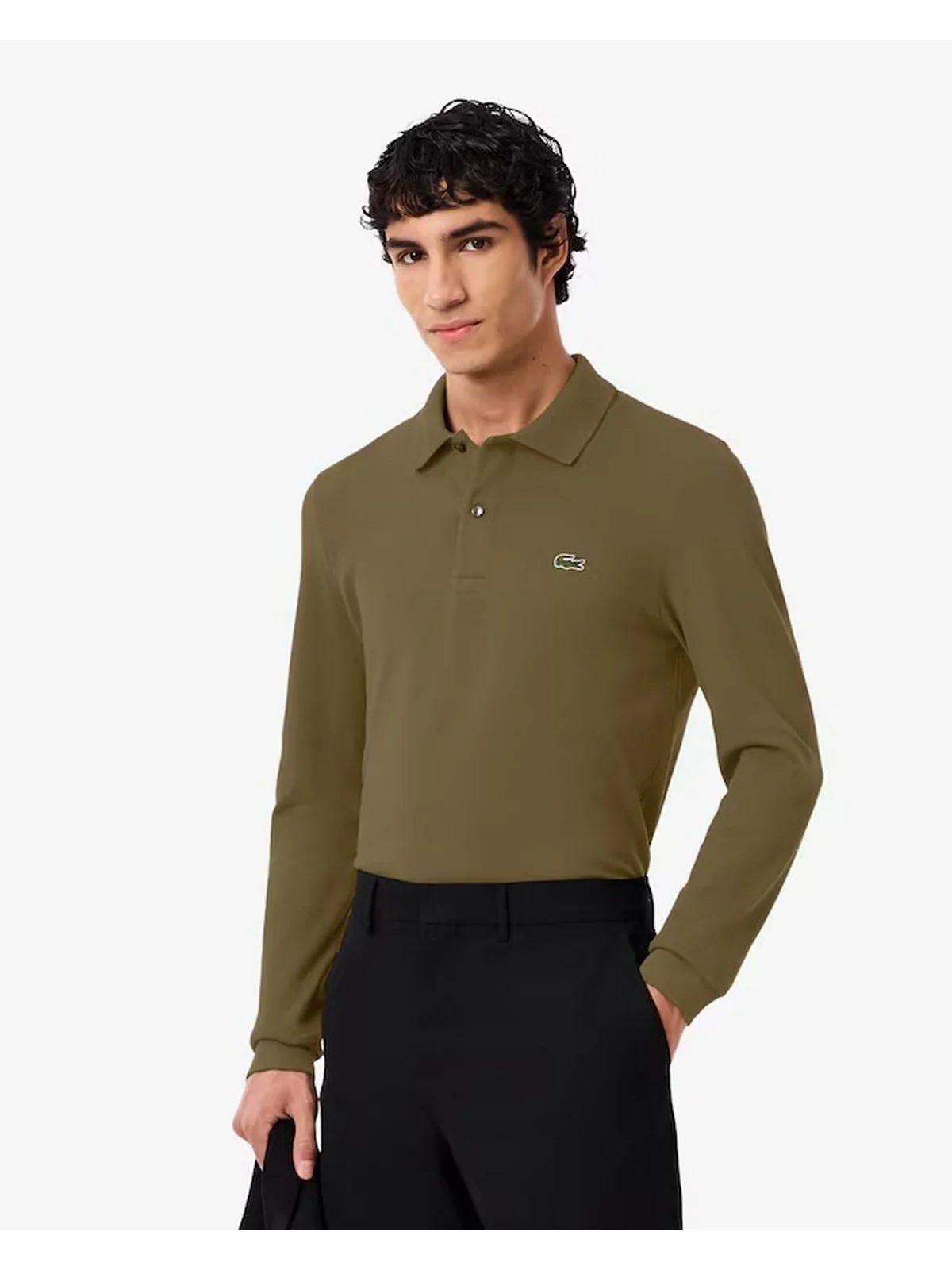 LACOSTE Polo Uomo PH4013 E9F VERDE CACHI - Image 2