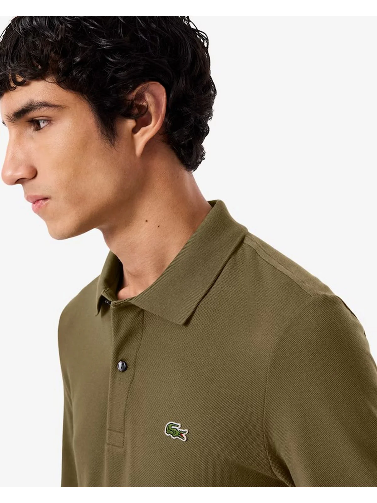 LACOSTE Polo Uomo PH4013 E9F VERDE CACHI - Image 3