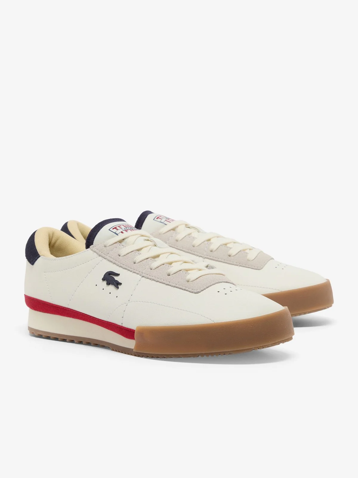 LACOSTE Sneaker Uomo AURA 225 750SMA0161 407 WHT/NVY/RED - Image 2