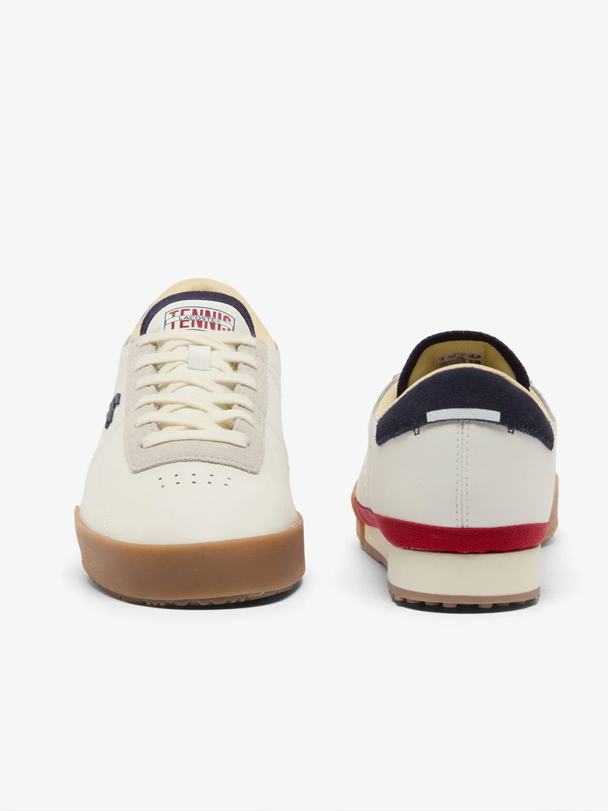 LACOSTE Sneaker Uomo AURA 225 750SMA0161 407 WHT/NVY/RED - Image 5