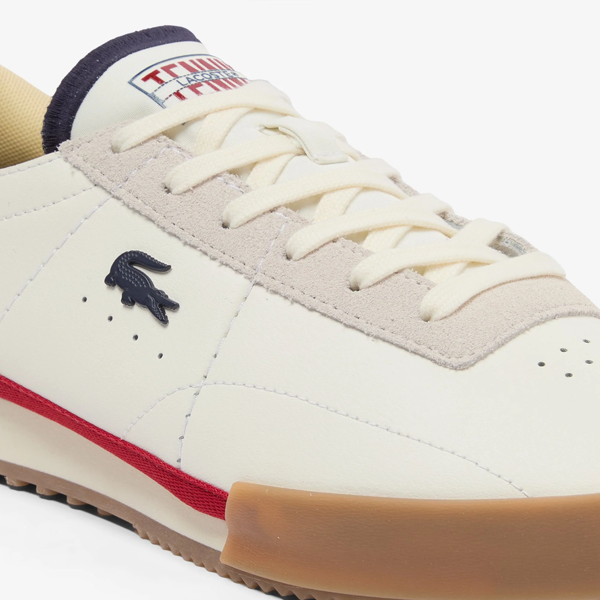 LACOSTE Sneaker Uomo AURA 225 750SMA0161 407 WHT/NVY/RED - Image 6