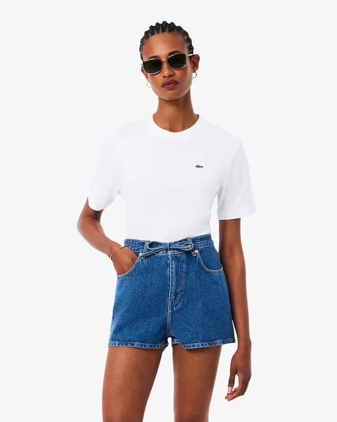 LACOSTE T-shirt Donna  TF7215 001 Bianco - Image 2