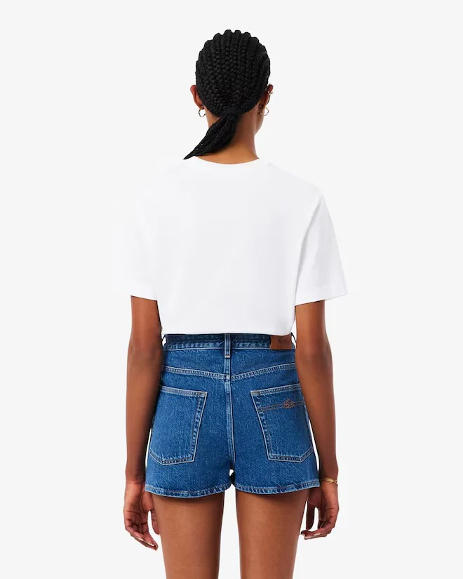 LACOSTE T-shirt Donna  TF7215 001 Bianco - Image 3
