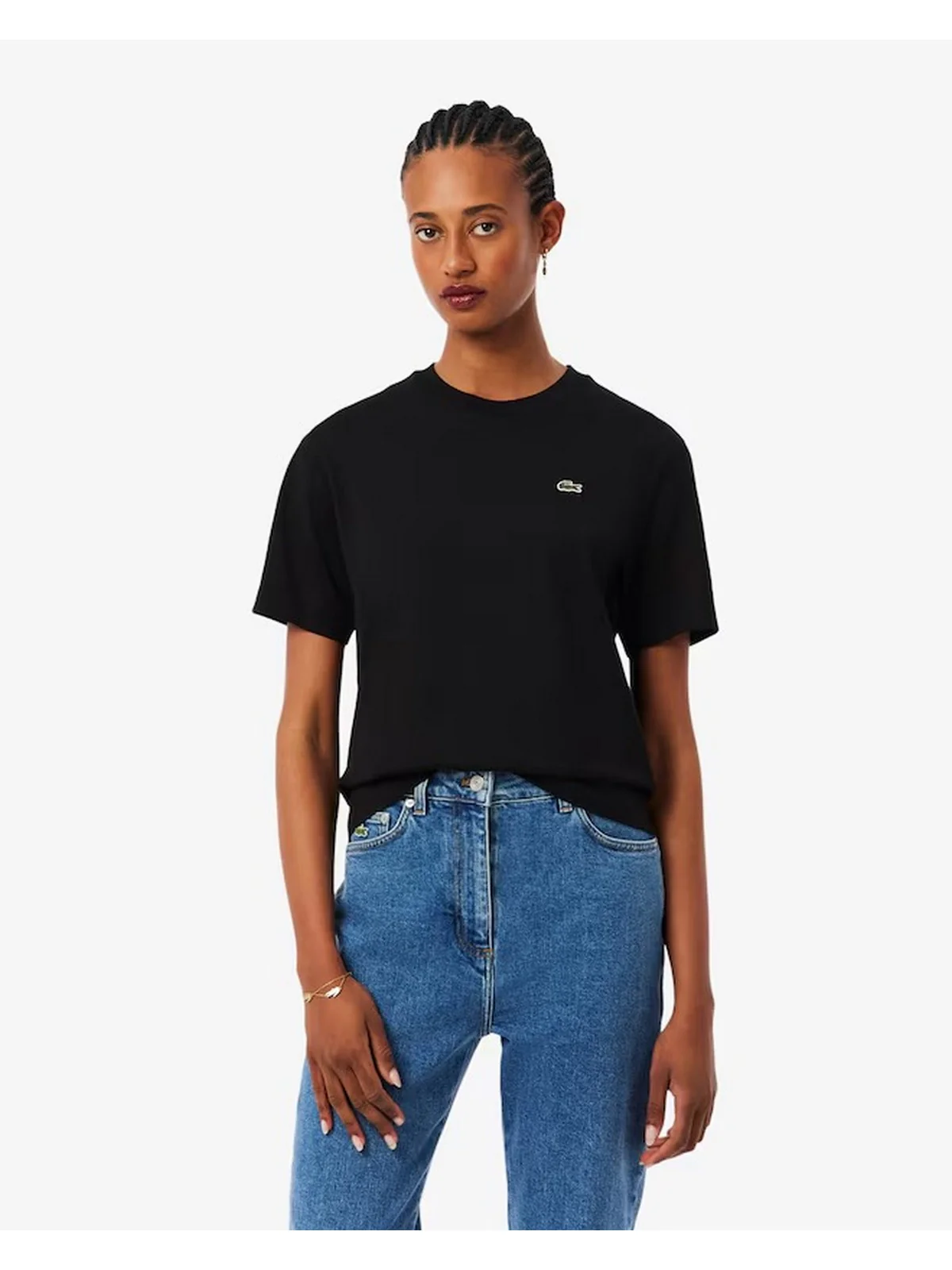 LACOSTE T-shirt Donna  TF7215 031 Nero - Image 2