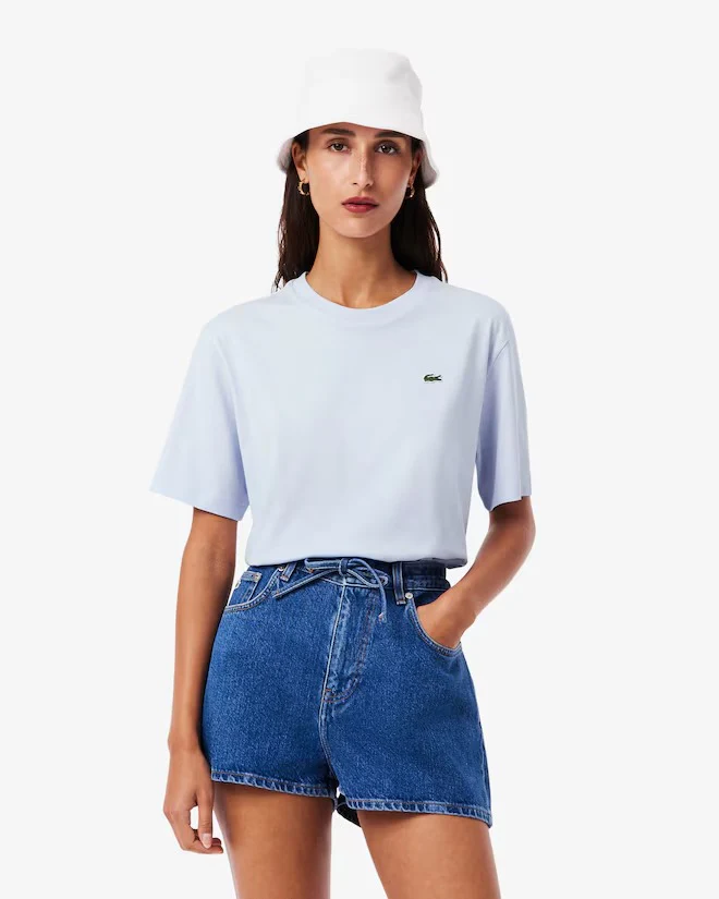 LACOSTE T-shirt Donna  TF7215 J2G BLU CHIARO - Image 2