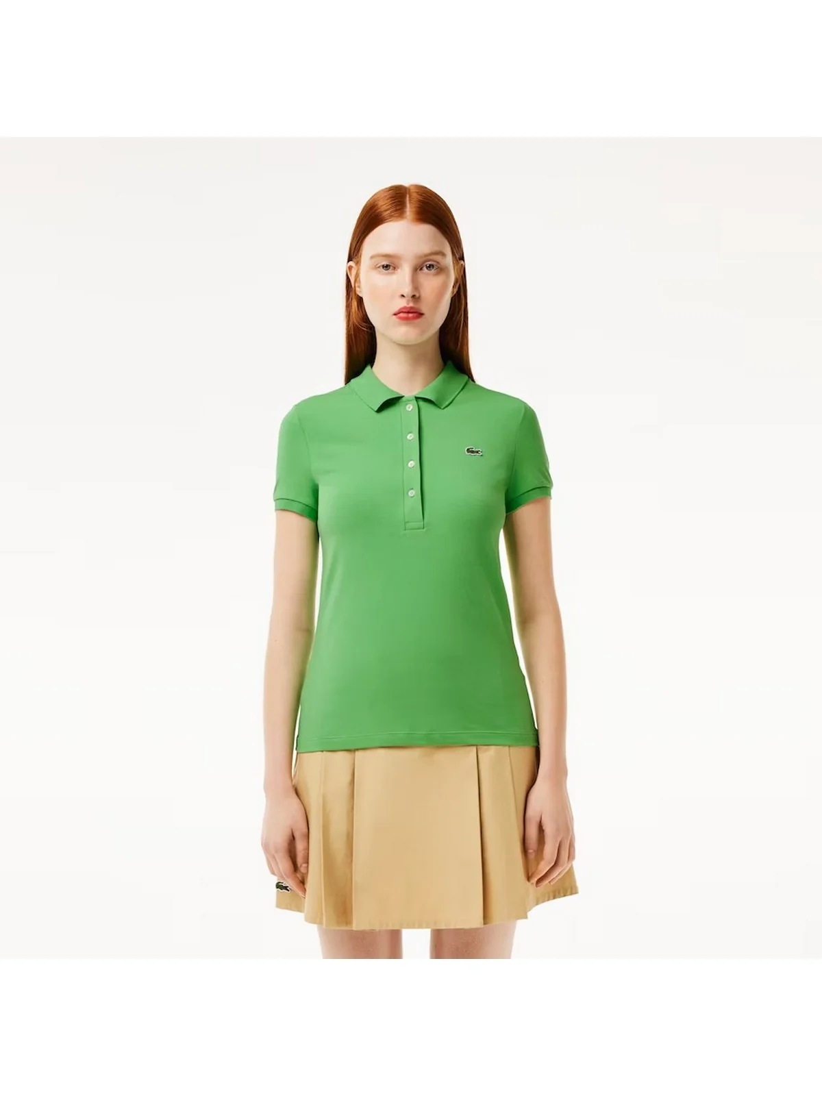 LACOSTE T-Shirt e Polo Donna  DF3443 IXU Verde - Image 2