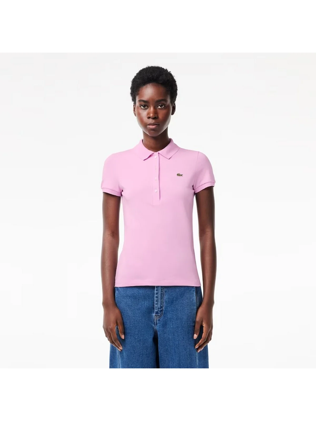 LACOSTE T-Shirt e Polo Donna  DF3443 IXV Rosa - Image 2