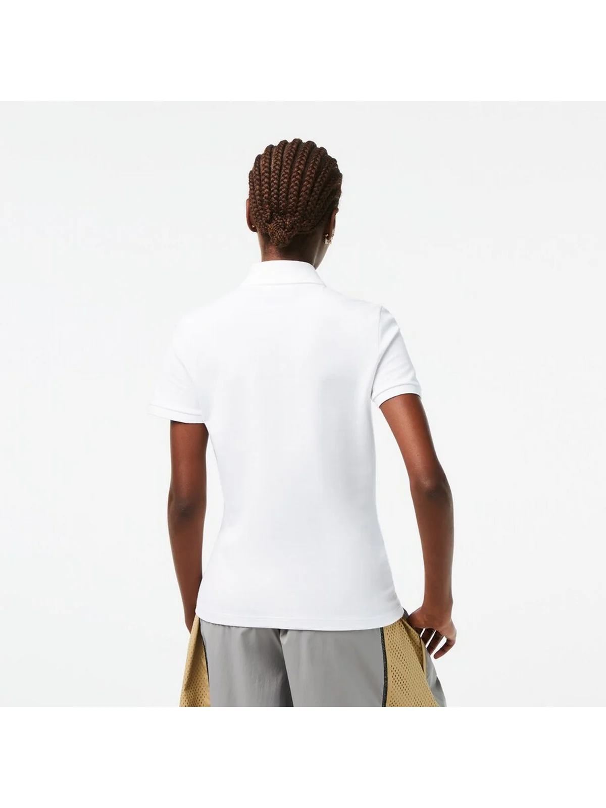 LACOSTE Polo Donna  PF5462 001 Bianco - Image 3