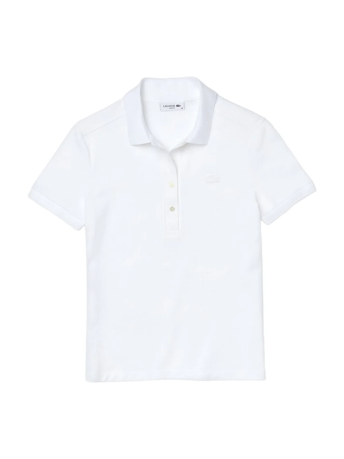 LACOSTE Polo Donna  PF5462 001 Bianco - Image 5