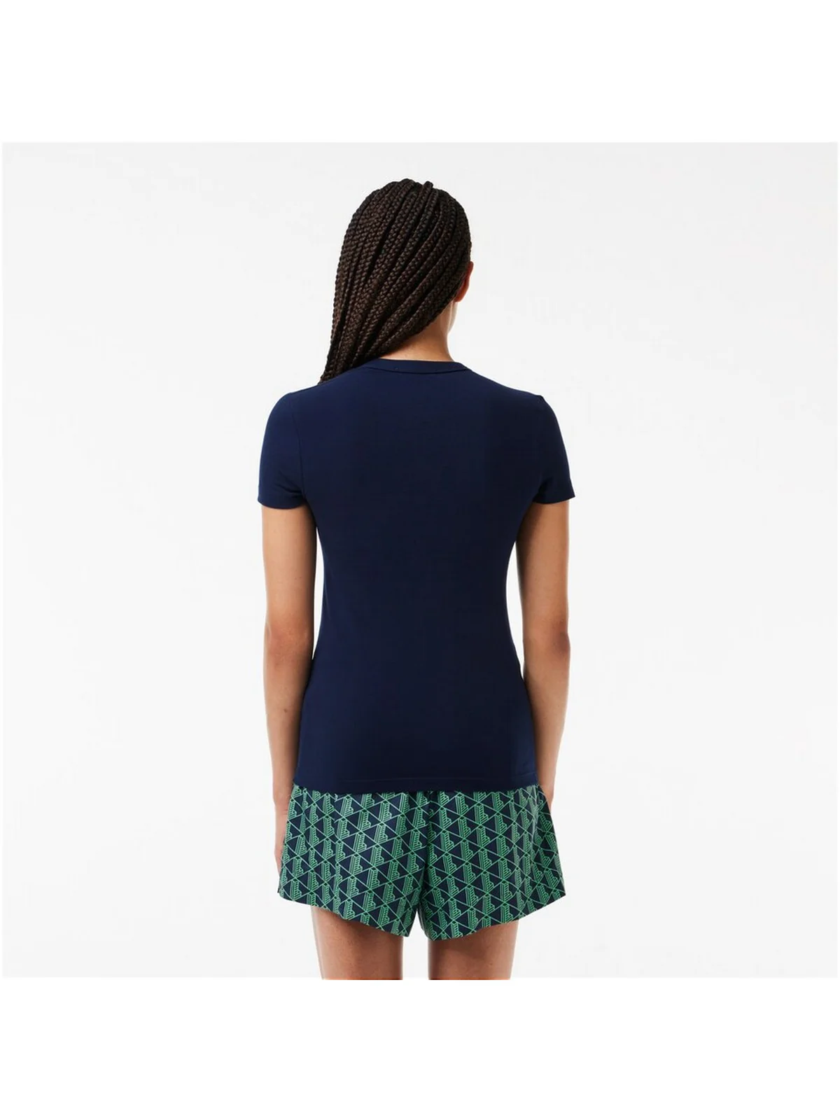 LACOSTE T-Shirt e Polo Donna  TF7218 166 Blu - Image 3