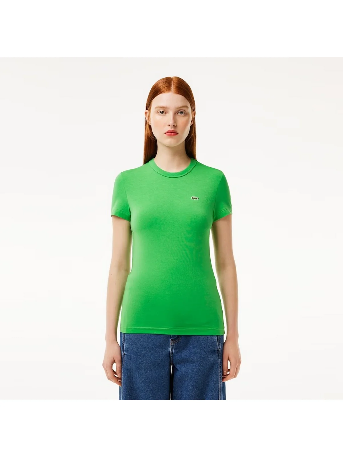 LACOSTE T-Shirt e Polo Donna  TF7218 IXU Verde - Image 2