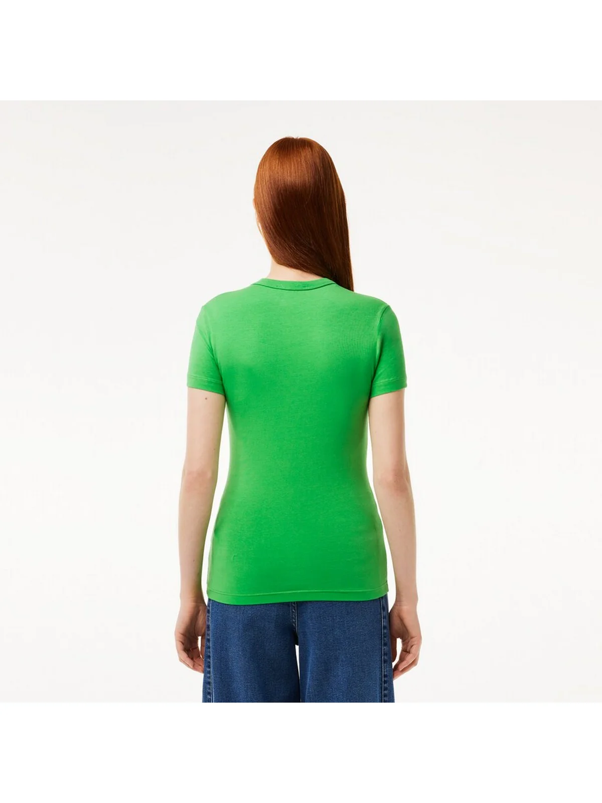 LACOSTE T-Shirt e Polo Donna  TF7218 IXU Verde - Image 3