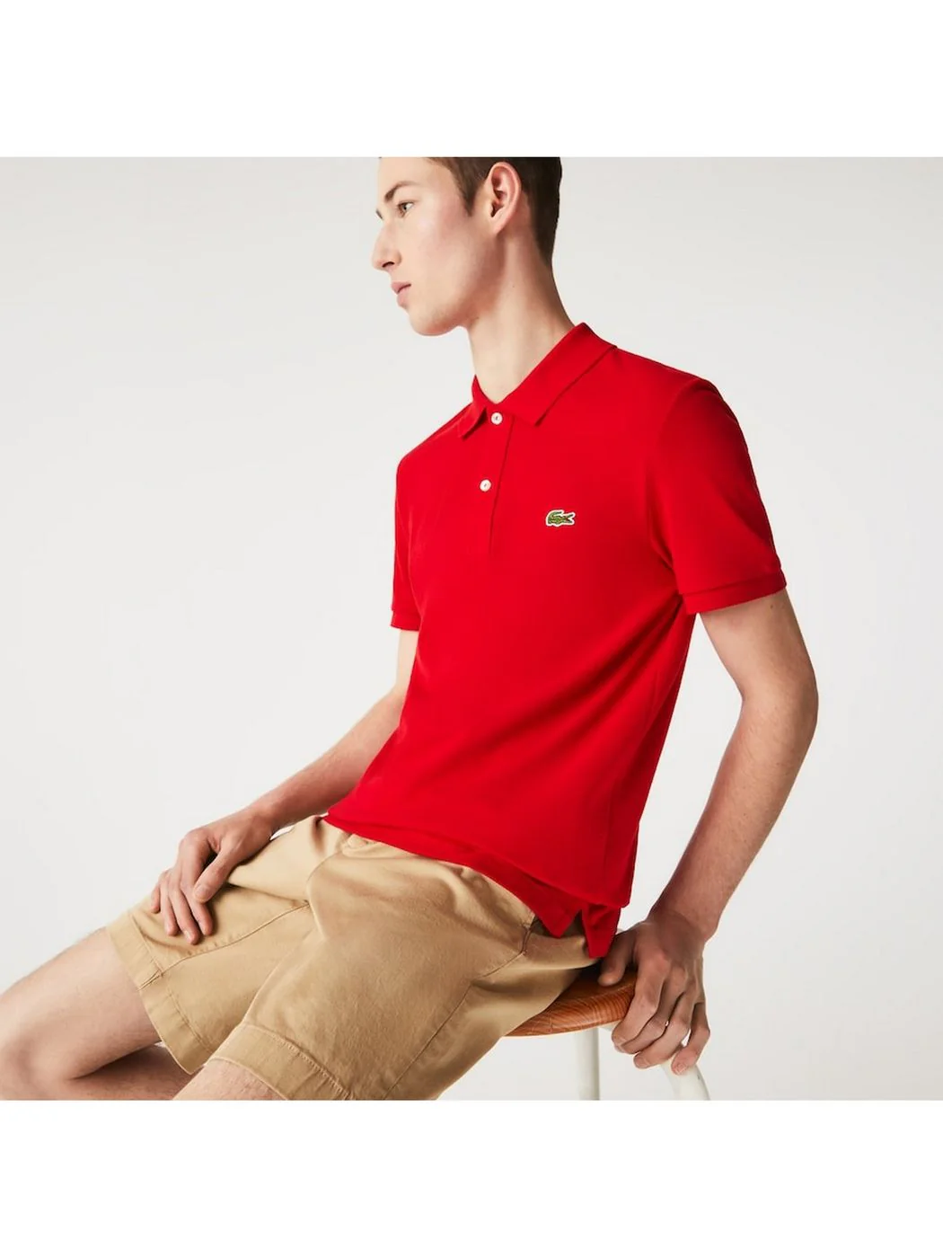 LACOSTE Polo Uomo  PH4012 240 Rosso - Image 2