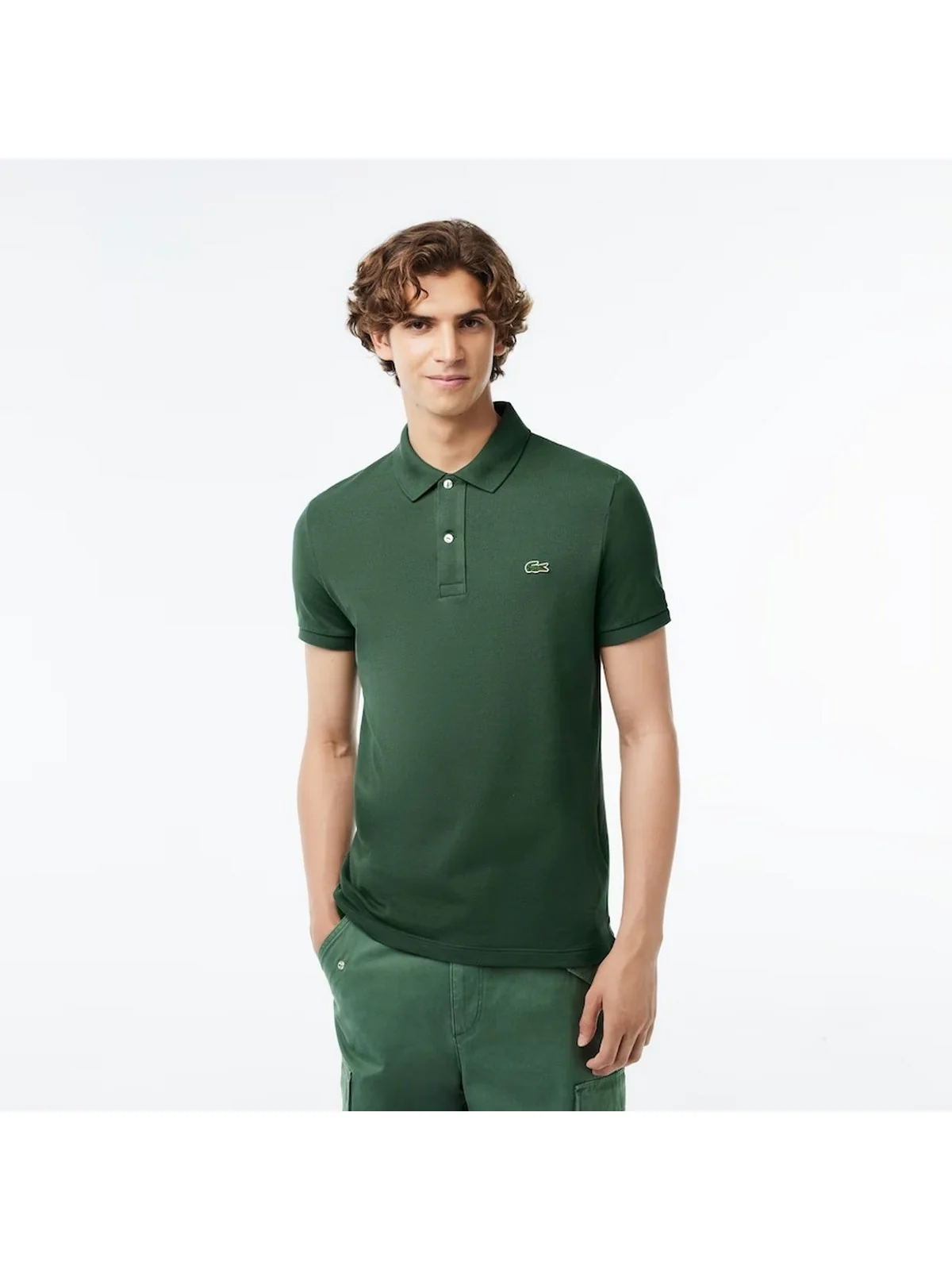 LACOSTE T-Shirt e Polo Uomo  PH4012 SMI Verde - Image 2