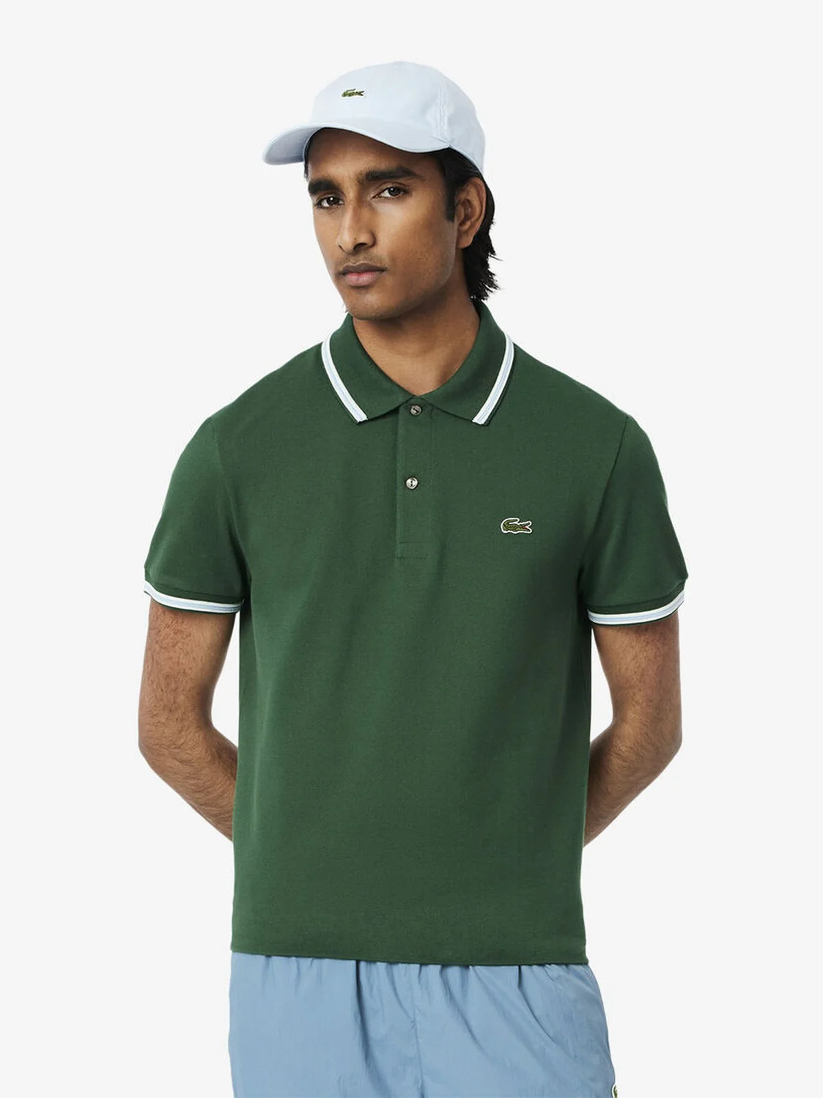 LACOSTE T-Shirt e Polo Uomo  PH9875 132 Verde - Image 2