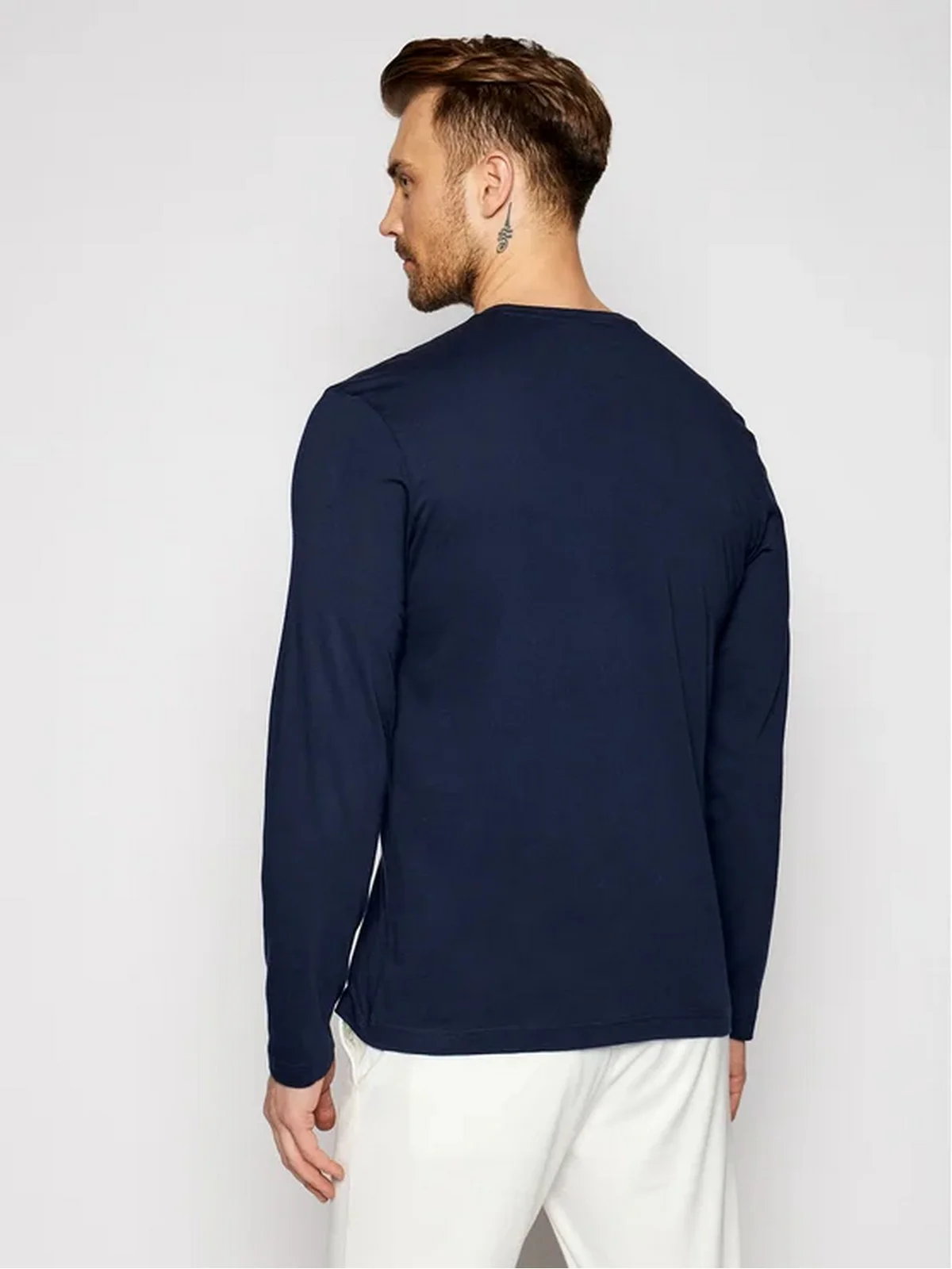 LACOSTE T-Shirt e Polo Uomo  TH2040 166 Blu - Image 3