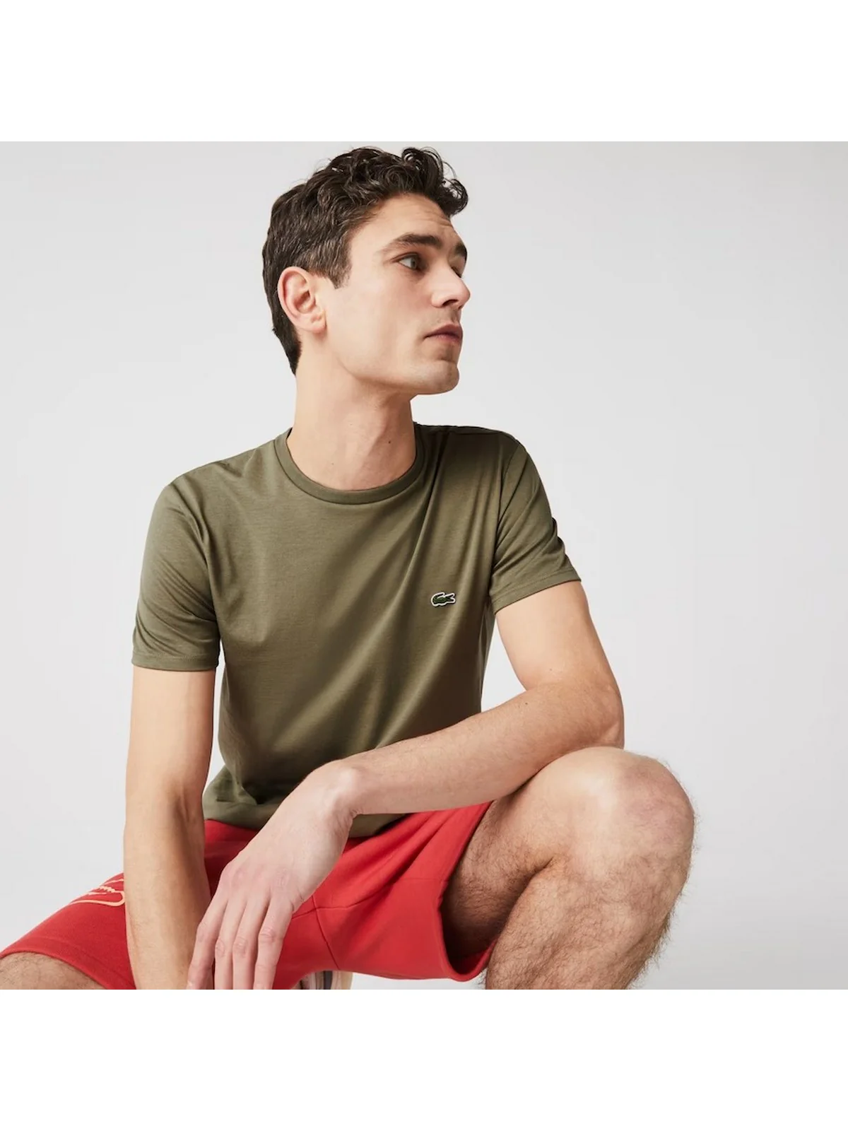 LACOSTE T-Shirt e Polo Uomo  TH6709 316 Verde - Image 2