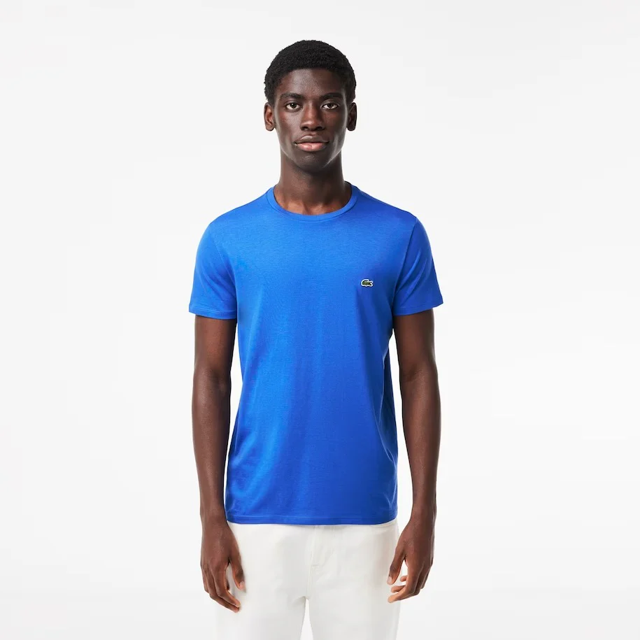 LACOSTE T-Shirt e Polo Uomo  TH6709 IXW Blu - Image 2