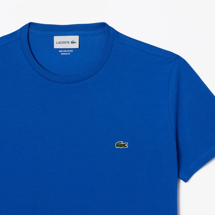 LACOSTE T-Shirt e Polo Uomo  TH6709 IXW Blu - Image 4
