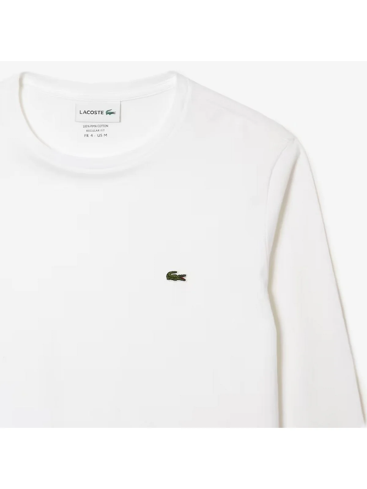 LACOSTE T-shirt Uomo  TH6712 001 Bianco - Image 5
