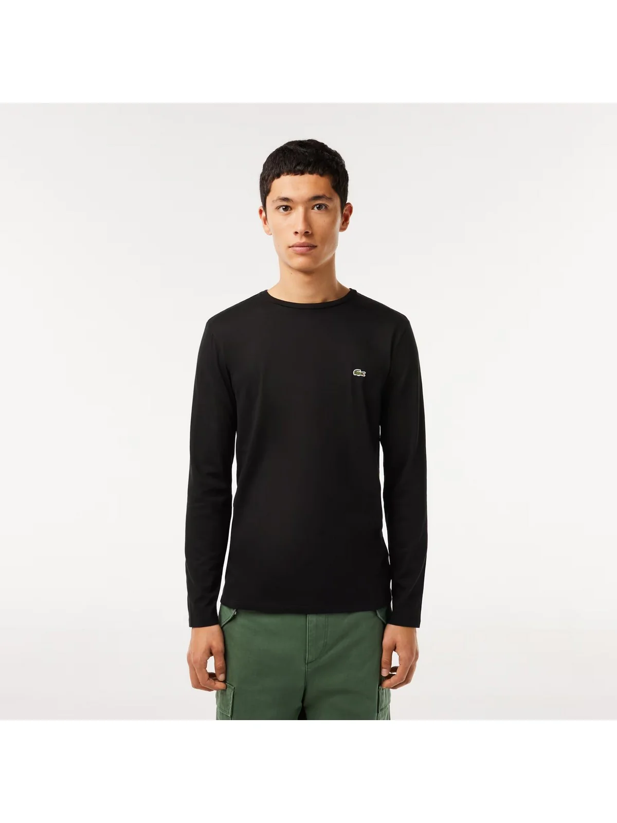 LACOSTE T-Shirt e Polo Uomo  TH6712 031 Nero - Image 2