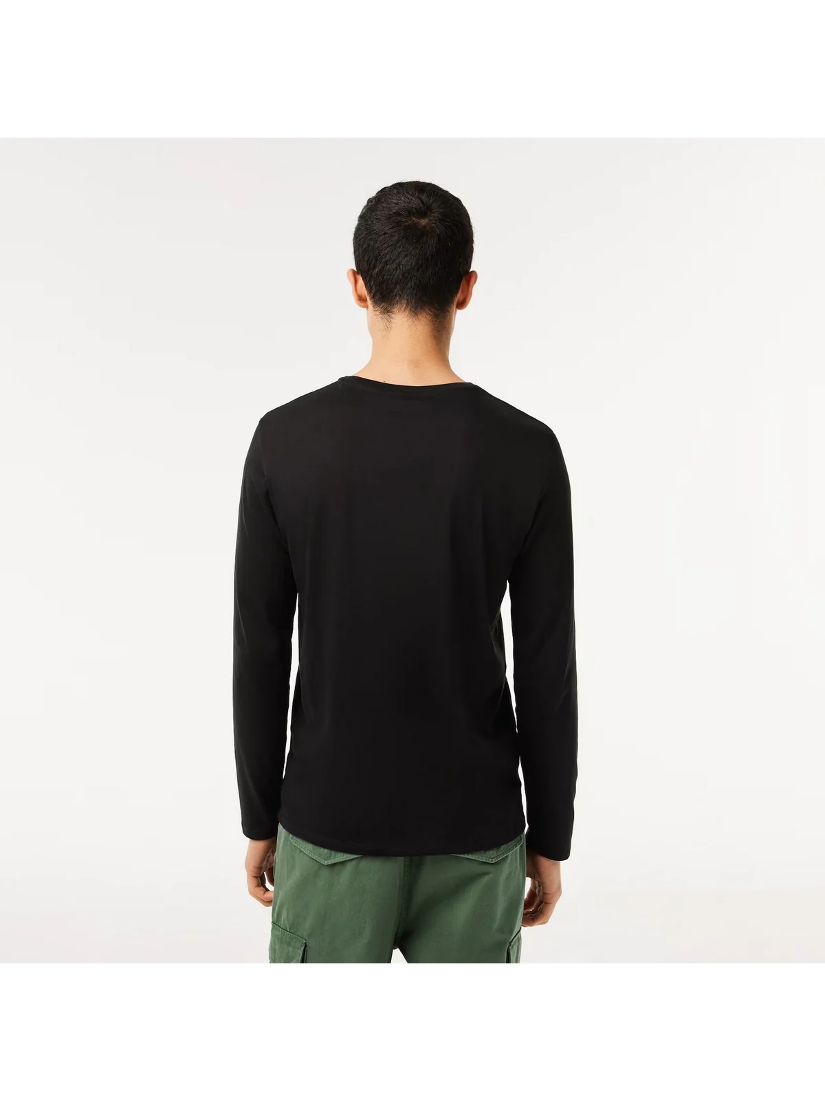 LACOSTE T-Shirt e Polo Uomo  TH6712 031 Nero - Image 3