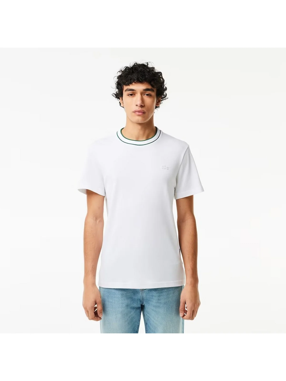LACOSTE T-Shirt e Polo Uomo  TH8174 001 Bianco - Image 2