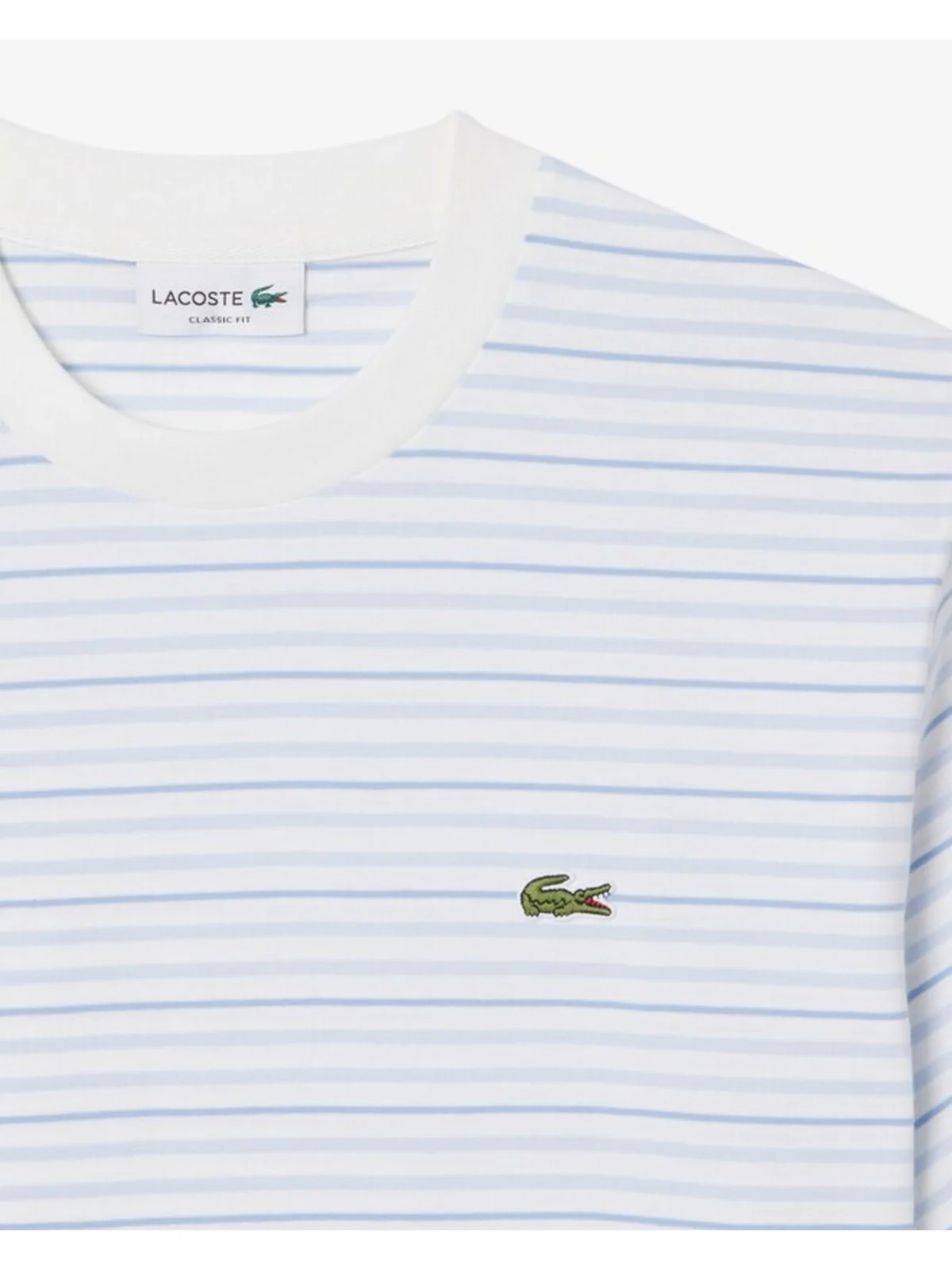 LACOSTE T-shirt Uomo  TH0874 WB5 BLU CHIARO/BIANCO - Image 3