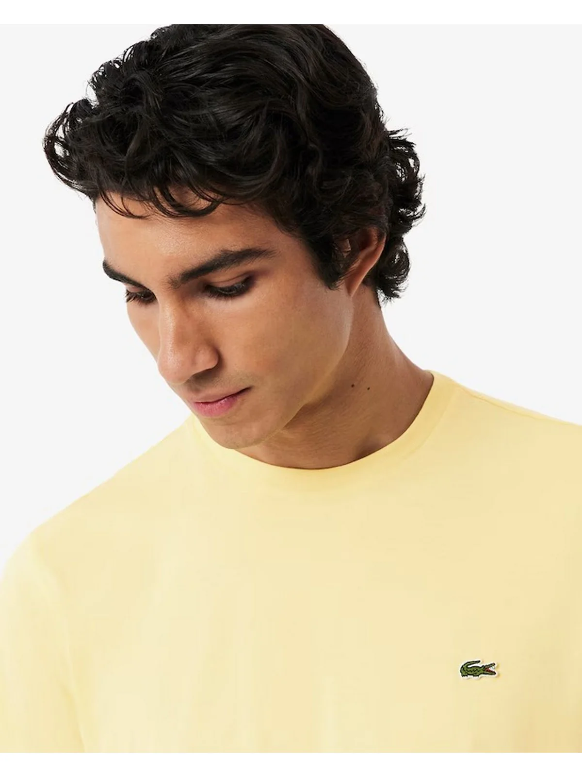 LACOSTE T-shirt Uomo  TH6709 107 Giallo - Image 3