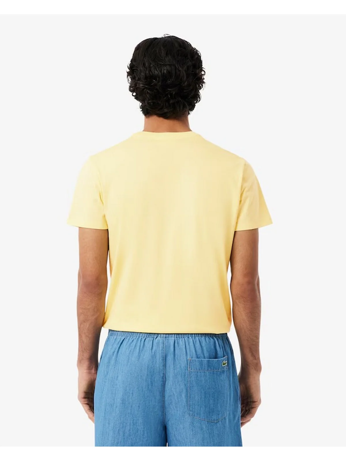 LACOSTE T-shirt Uomo  TH6709 107 Giallo - Image 4