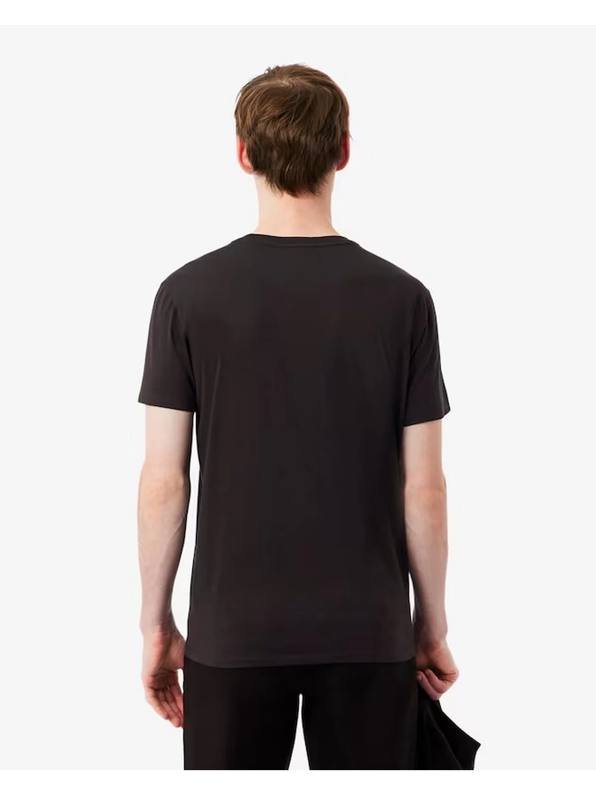 LACOSTE T-shirt Uomo  TH6709 3LA Marrone - Image 3