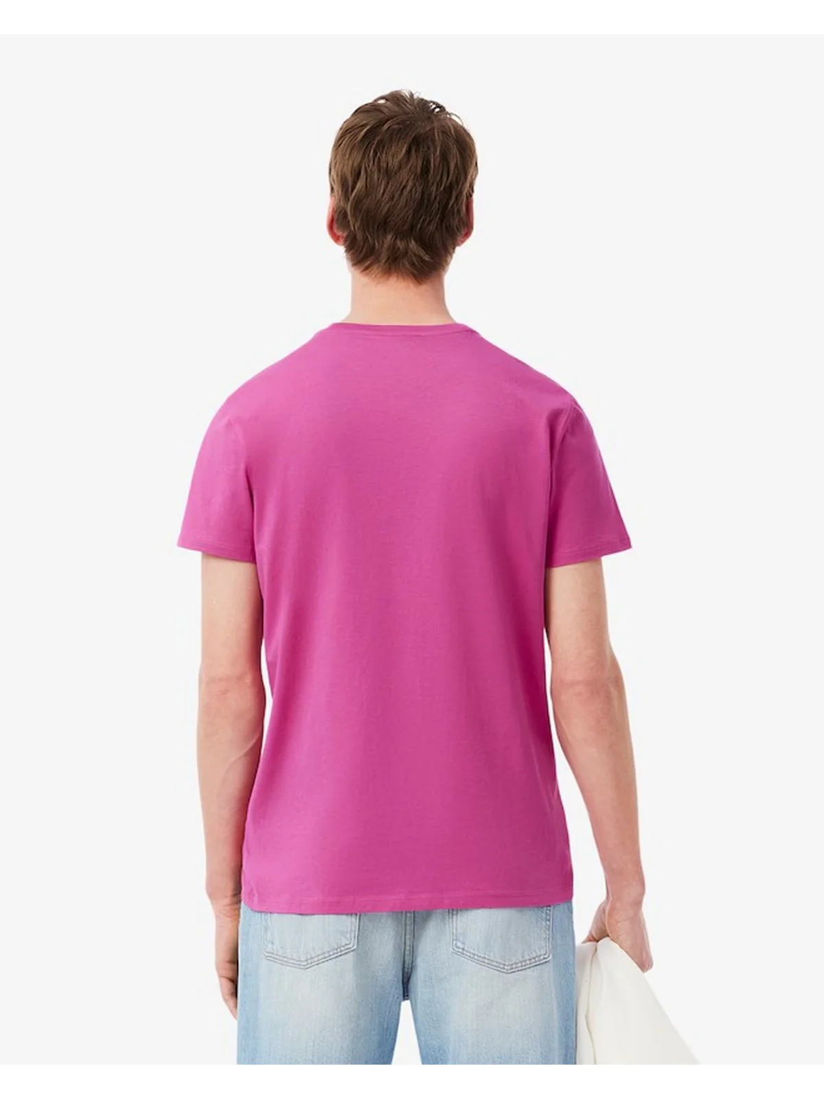 LACOSTE T-shirt Uomo  TH6709 I1L Rosa - Image 3