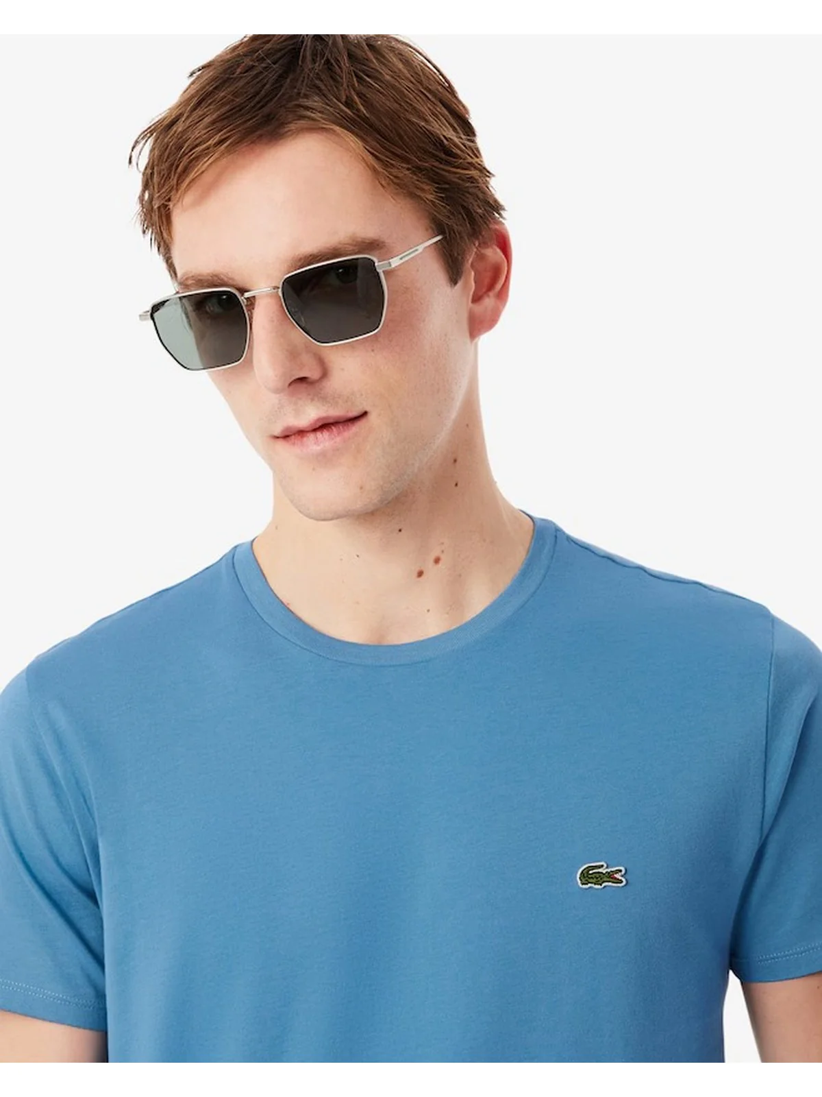 LACOSTE T-shirt Uomo  TH6709 JBK Bleu - Image 3