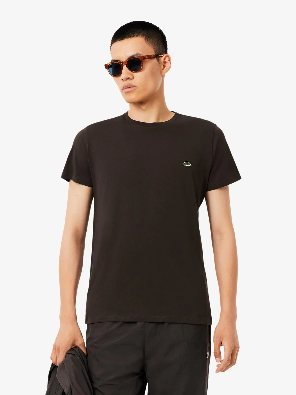 LACOSTE T-shirt Uomo  TH6709 SKB Marrone - Image 2