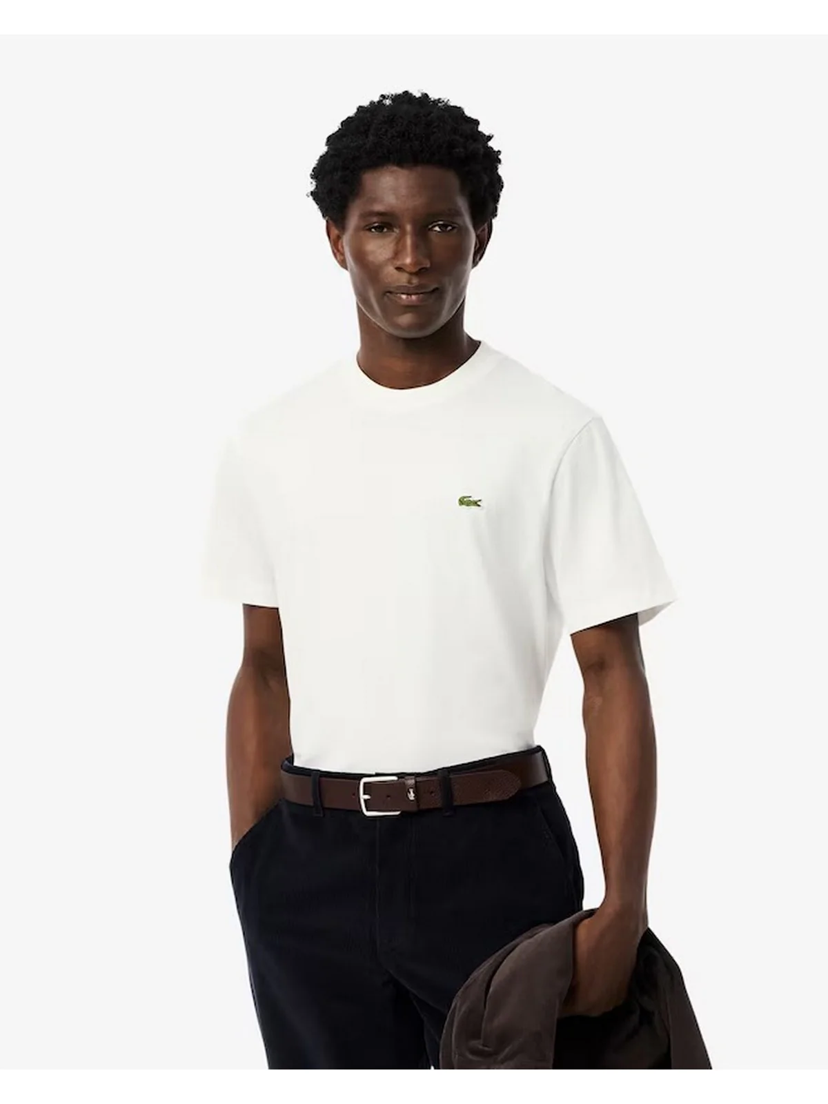LACOSTE T-shirt Uomo  TH7318 001 Bianco - Image 3