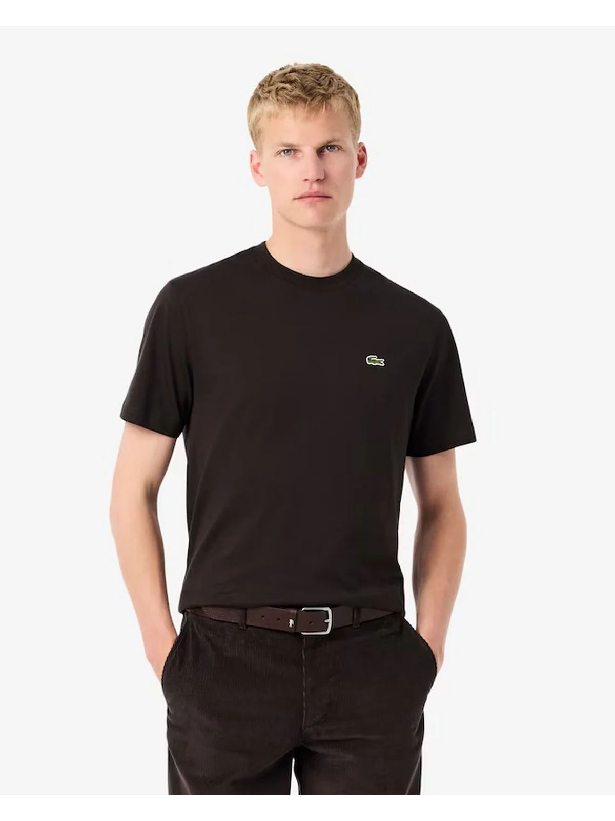LACOSTE T-shirt Uomo  TH7318 SKB Marrone - Image 2