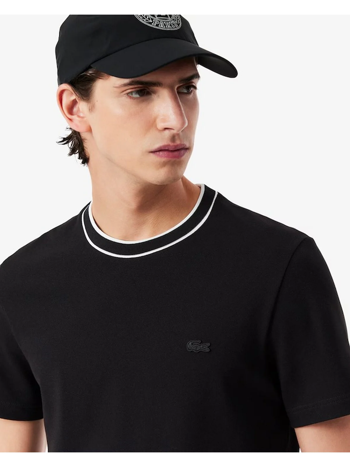 LACOSTE T-shirt Uomo TH8174 031 Nero - Image 3