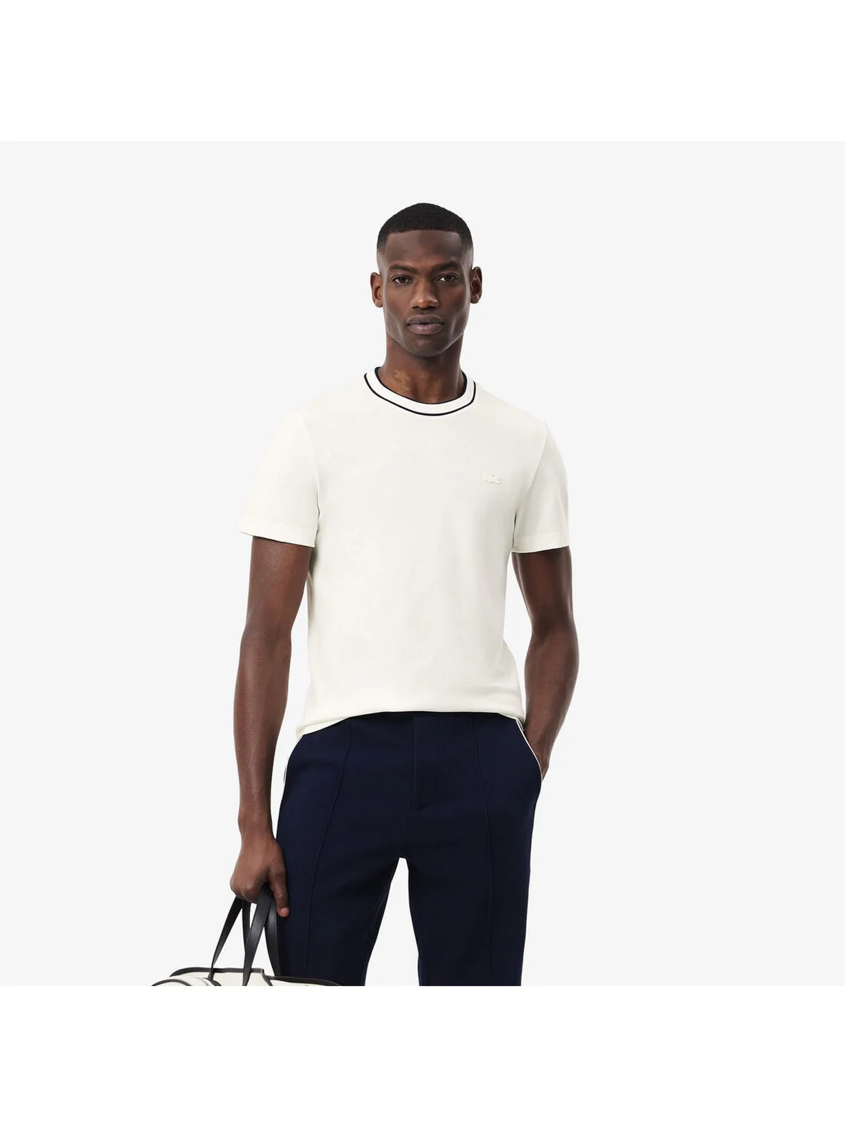 LACOSTE T-shirt Uomo  TH8174 70V Bianco - Image 2