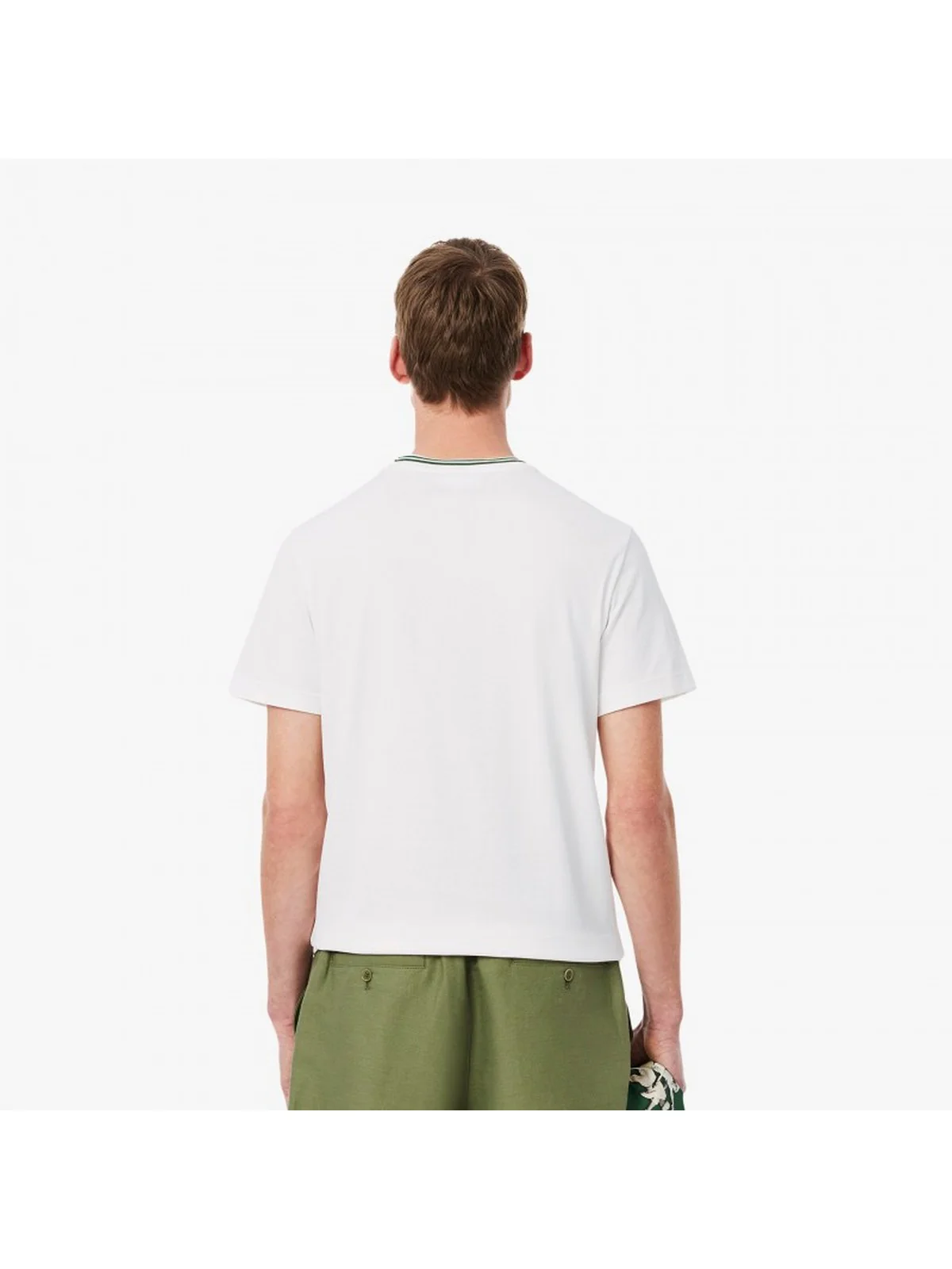 LACOSTE T-shirt Uomo  TH9903 001 Bianco - Image 3