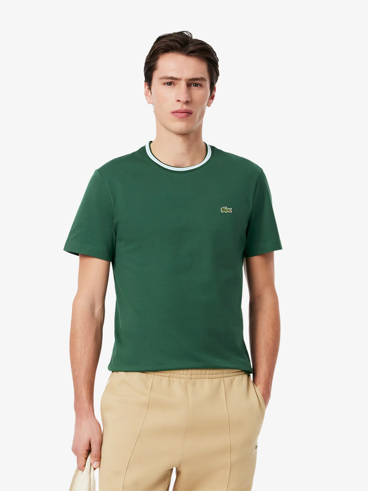 LACOSTE T-shirt Uomo  TH9903 132 Verde - Image 2