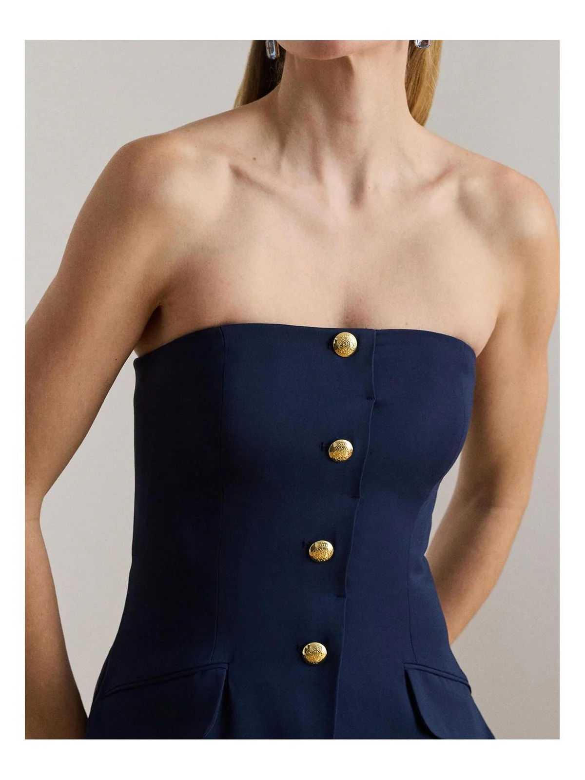 LAUREN RALPH LAUREN Abito Donna WOVEN-DRESSES 253P13287 001 REFINED NAVY - Image 2